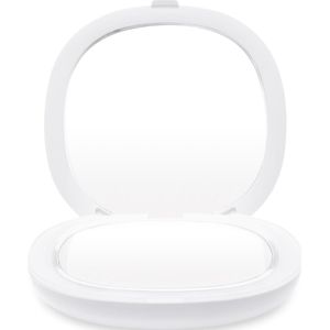 Rio MMCD - Ultra compacte make up spiegel - 5x vergroting - 7cm diameter - LED verplichting - inklapbaar
