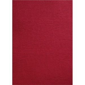 GBC CE040031 Leathergrain bindomslag 250 grams rood (100 stuks)