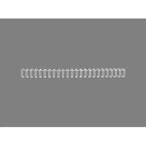 GBC Drahtbinderücken WireBind A5 Nr. 8 12,7mm VE=250 Stück weiß