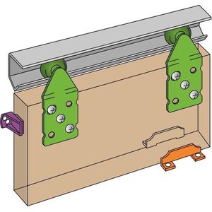 Henderson schuifdeurgarnituur - Single Top 1-deurs - ST18 - B01.04120