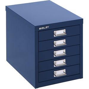 BISLEY MultiDrawer™ 39 serie, A4, 5 laden, oxfordblauw