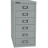 BISLEY MultiDrawer, 29-delige serie, DIN A4, 6 laden, metaal, 633 zwart, 38 x 27,9 x 59 cm