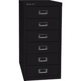 BISLEY MultiDrawer, 29-delige serie, DIN A4, 6 laden, metaal, 633 zwart, 38 x 27,9 x 59 cm