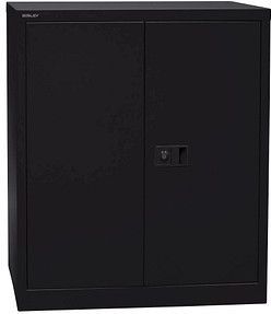 Bisley draaideurkast, ft 100 x 91,4 x 40 cm (h x b x d), 1 legbord, zwart