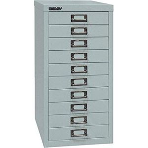 Bisley Schubladenschrank Basis A4 10 Schübe silber
