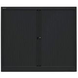 Bisley Basic Roldeurkast 2 Legborden 103 x 120 x 43 cm Zwart