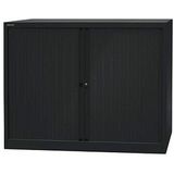 Bisley Basic Roldeurkast 2 Legborden 103 x 120 x 43 cm Zwart