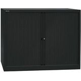 Bisley Basic Roldeurkast 2 Legborden 103 x 120 x 43 cm Zwart
