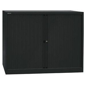 BISLEY Rollladenschrank schwarz 2 Fachböden 120,0 x 43,0 x 103,0 cm
