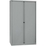 Bisley Basic Roldeurkast 4 Legborden 198 x 120 x 43 cm Zilvergrijs