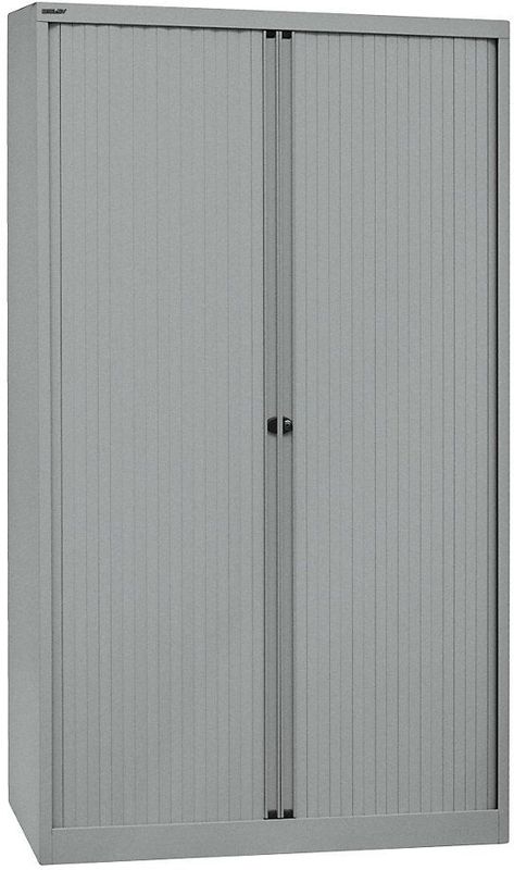 Bisley Basic Roldeurkast 4 Legborden 198 x 120 x 43 cm Zilvergrijs