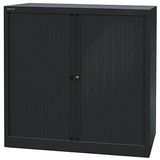 Bisley Basic Roldeurkast 2 Legborden 103 x 100 x 43 cm Zwart