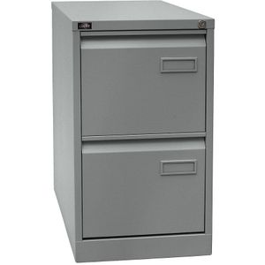 H&#228;ngeregistraturschrank Light 2 Sch&#252;be 1-bahnig silber