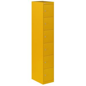 BISLEY Schließfachschrank oxfordblau CLK186639, 6 Schließfächer 30,5 x 45,7 x 180,2 cm
