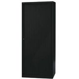 Bisley Basic Roldeurkast, 4 Legborden, A4, 80 x 43 x 197,9 cm, Zwart