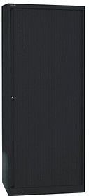 Bisley Basic Roldeurkast, 4 Legborden, A4, 80 x 43 x 197,9 cm, Zwart