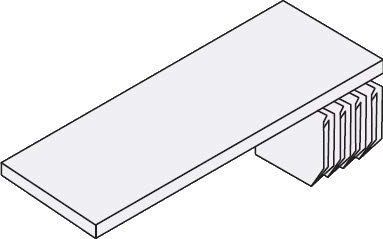 BISLEY Fachboden grau 90,7 x 35,0 cm
