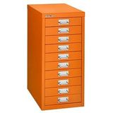 Bisley Schubladenschrank Basis A4 10 Schübe orange