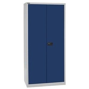 BISLEY Stahlschrank HC782S4G505 lichtgrau, oxofordblau 91,4 x 50,0 x 195,0 cm, aufgebaut