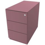 BISLEY Verrijdbaar ladeblok Note™, met 3 universele laden, h x b x d = 502 x 300 x 565 mm, met greeplijst en top, verkeerswit