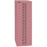 BISLEY MultiDrawer, 39-serie, DIN A4, 15 laden, metaal, 601 roze, 38 x 27,9 x 86 cm