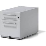 Bisley Rollcontainer Note Griff 1 Schublade 1 HR-Schublade lichtgrau