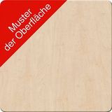 BISLEY E-StarterTech elektrisch höhenverstellbarer Schreibtisch ahorn rechteckig, T-Fuß-Gestell schwarz 140,0 x 60,0 cm