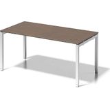 Bisley Schreibtisch Cito BxTxH 160x80x65-85cm nußbaum Gestell verkehrs