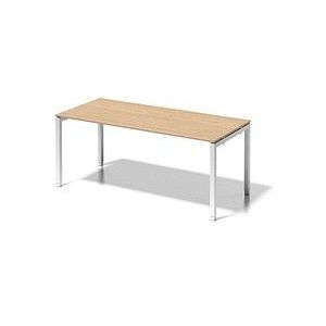 Bisley Schreibtisch Cito BxTxH 1800x80x65-85cm ahorn Gestell verkehrsw