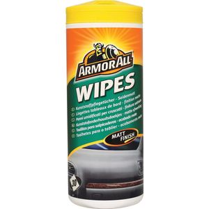 Armor All - Matt Dashboard Wipes - 30 Stuks - Reiniging voor Vinyl en Rubber