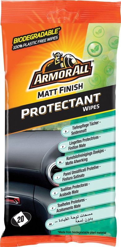 Armor All - Onderhoudsdoekjes - Biologisch Afbreekbaar - Inhoud 20 Doekjes