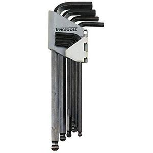 Teng Tools inbussleutelset hex type L 5/64 - 3/8 inch met rond 9 stuks (112260203)