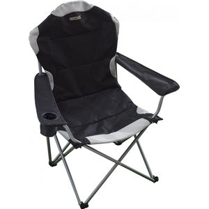 Regatta Kruza Chair - Vouwstoel met armleuningen - Zwart