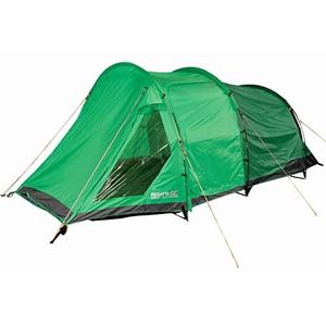Regatta Vester Family Camping and Hiking Tunnel tent, Extreme Green/Green, 4 personen