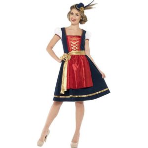 Carnaval Klassieke Oktoberfest Jurk - Blauw - Maat L