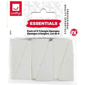 Smiffys - Essentials Make-up Sponsje - Wit
