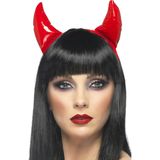 Dressing Up & Costumes - Costumes - Halloween - Pvc Devil Horns Red