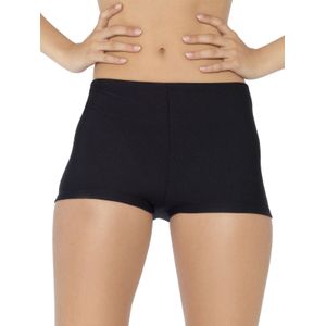 Smiffys - Dames Hot Pants - Zwart - Elastisch Materiaal - 1 Stuk