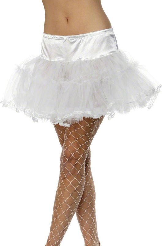 Tule petticoat wit