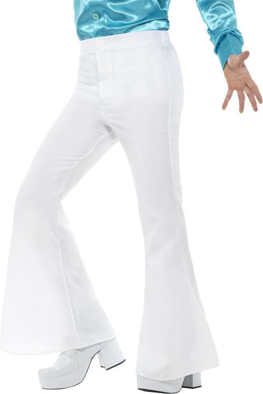 Witte disco broek voor heren