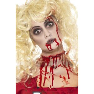 Smiffys - Zombie Kit - Schmink - Rood - Inclusief Facepaint en Bloedcapsules