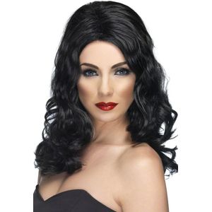 Glamour Beauty Perücke schwarz schwarz | Karneval & Fasching | Kostüme.com