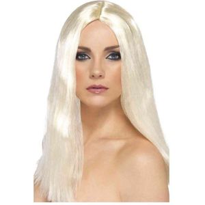 Lange Blonde Pruik Voor Dames - Verkleedpruik - One Size