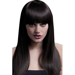 Fever Alexia Wig, Brown, Long Blunt Cut with Fringe, 38cm / 19in