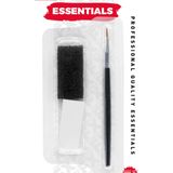 Smiffys - Cosmetic Tool Set Make-up kwast - Zwart/Wit
