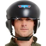 Top Gun Deluxe Helmet, Black, with Adjustable Visor & Chin Strap