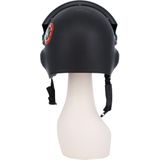 Top Gun Deluxe Helmet, Black, with Adjustable Visor & Chin Strap