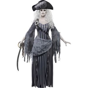 Smiffys spookprinses kostuum voor dames, jurk en hoed, Halloween, maat S, 22970