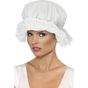 Carnaval verkleed Werkster muts - wit - voor dames - Schoonmaakster - Geschiedenis