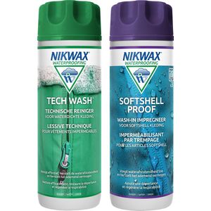 2-Pack Tech Wash / Softshell Proof, reiniging en impregneer voor softshell 300ml